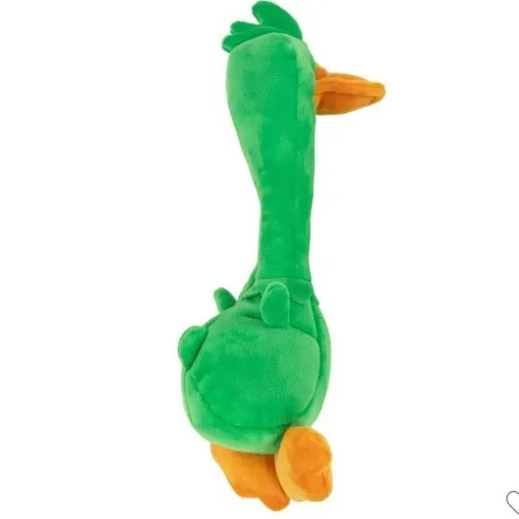 TrustyPup Green Plush Long Neck Duck Dog Toy - Picture 2 of 16